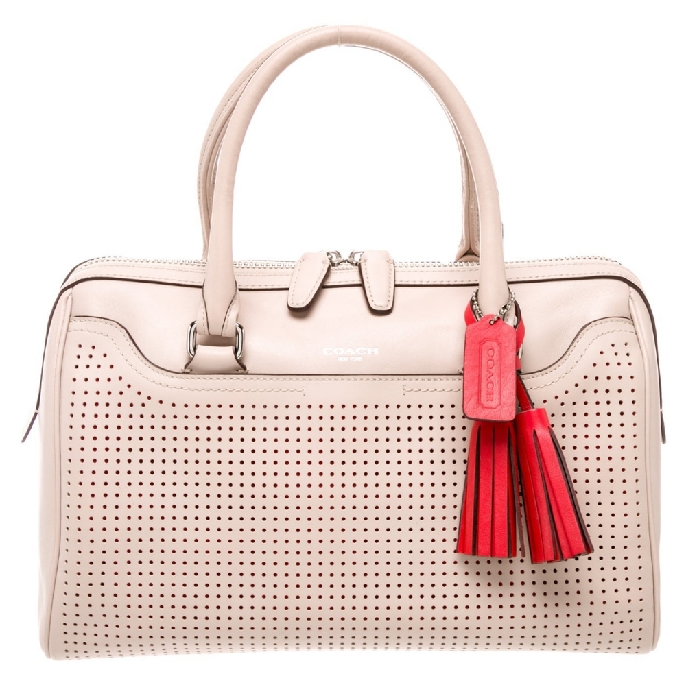 Coach legacy Haley perforated leather satchel